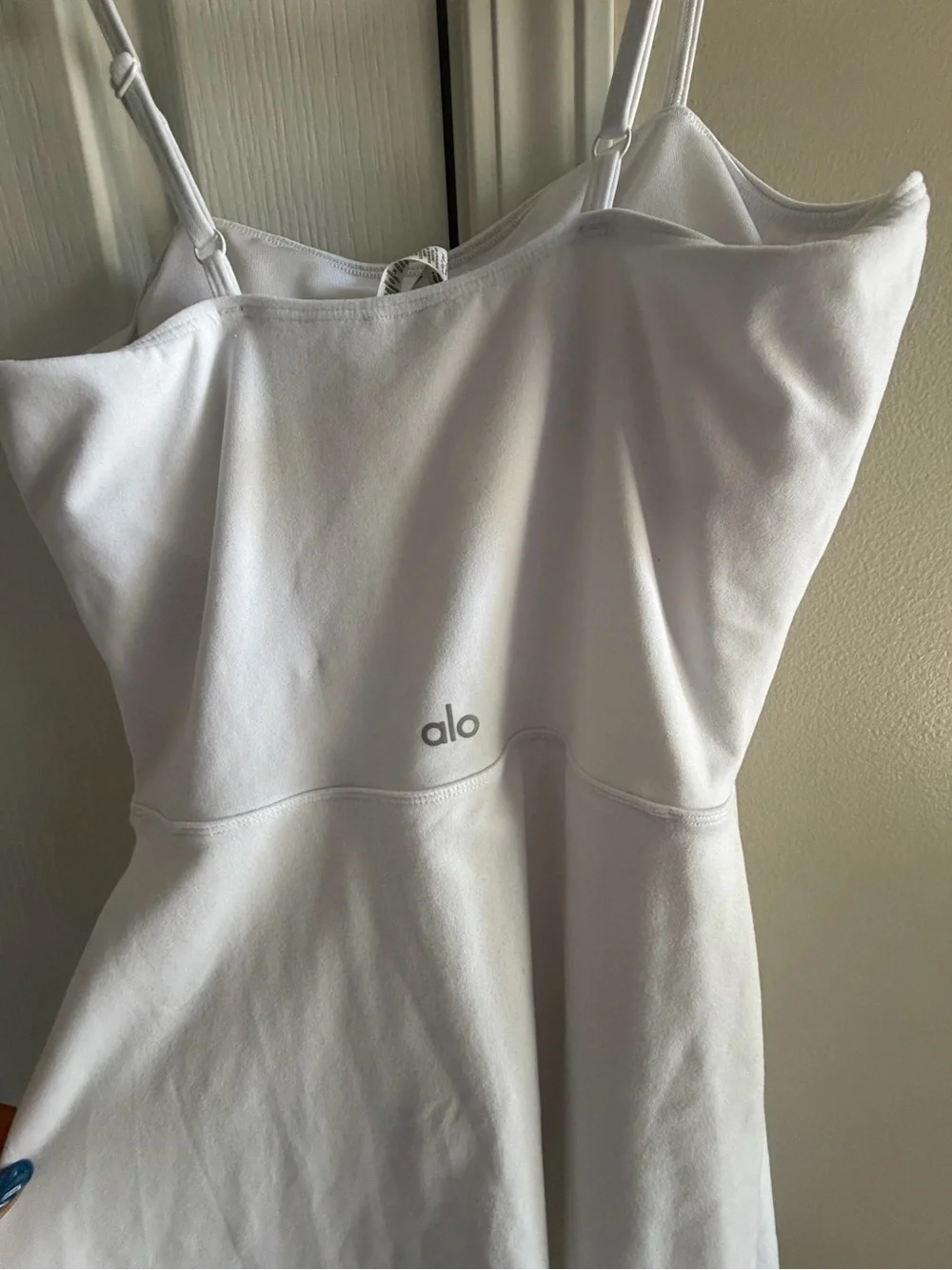 ALO Yoga White Mini Slip Dress
